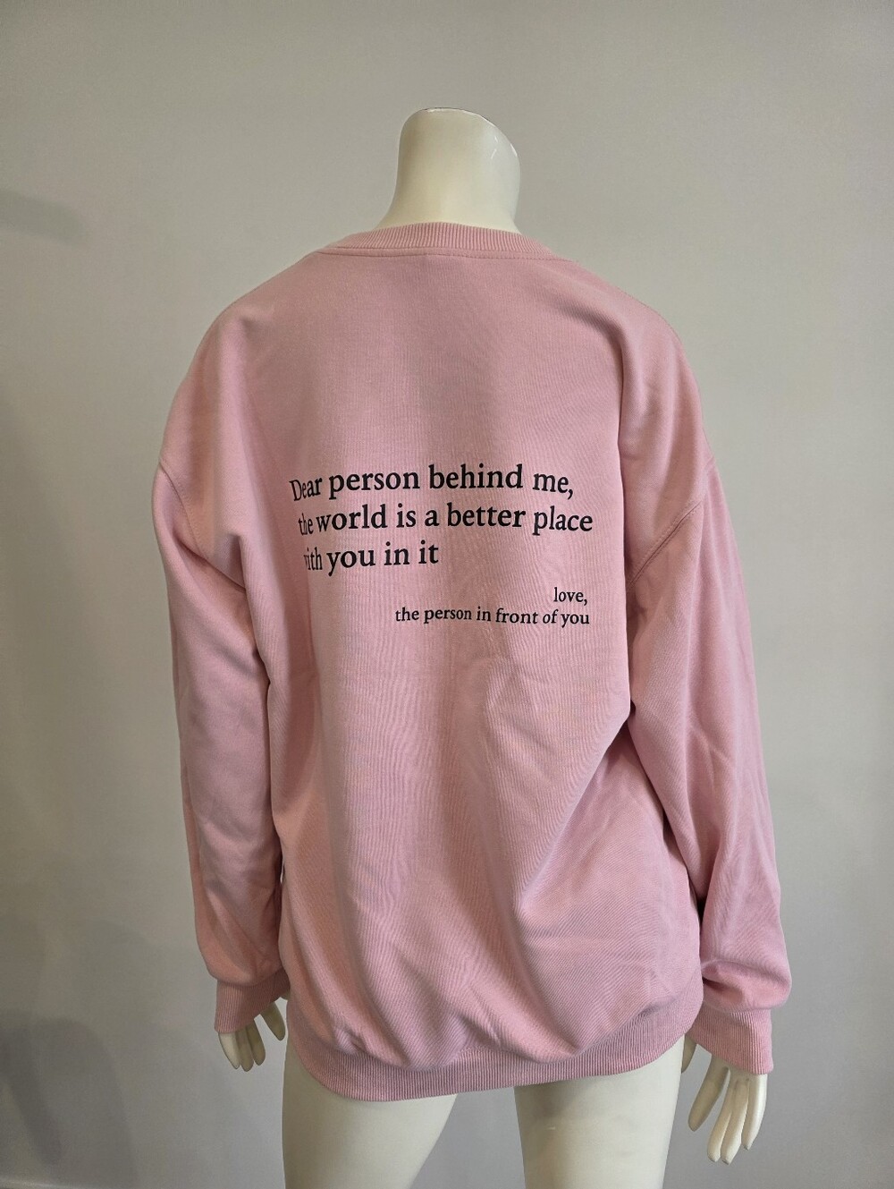 Pink Crewneck Sweatshirt You Are Enough M - L